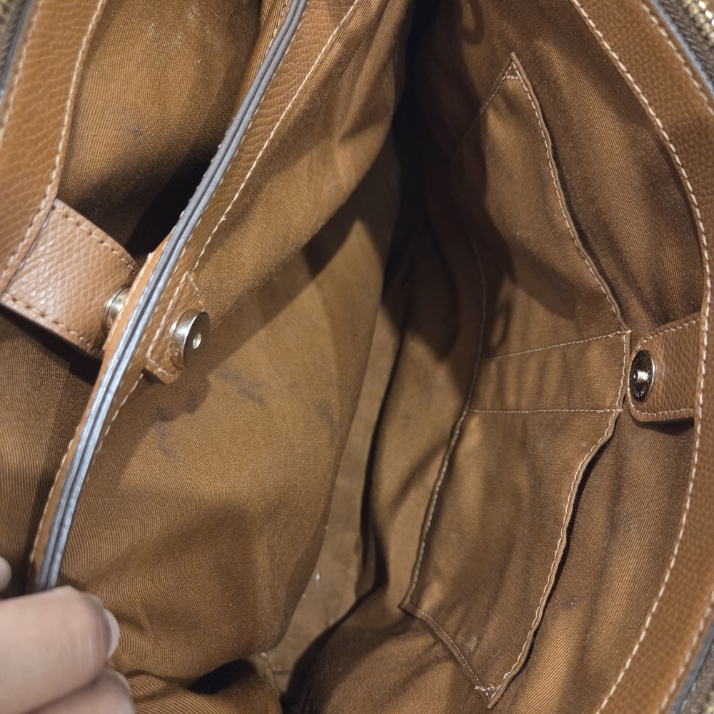 Coach Brown Signature Tote Bag - Picture 7 of 12